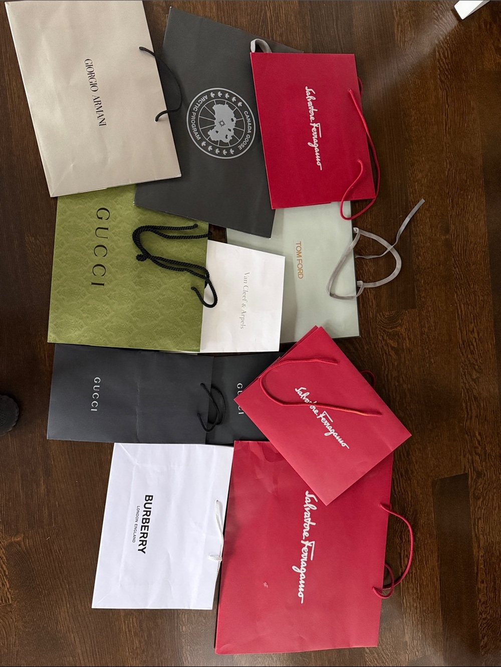 Salvatore Ferragamo Red Logo Tote Bag